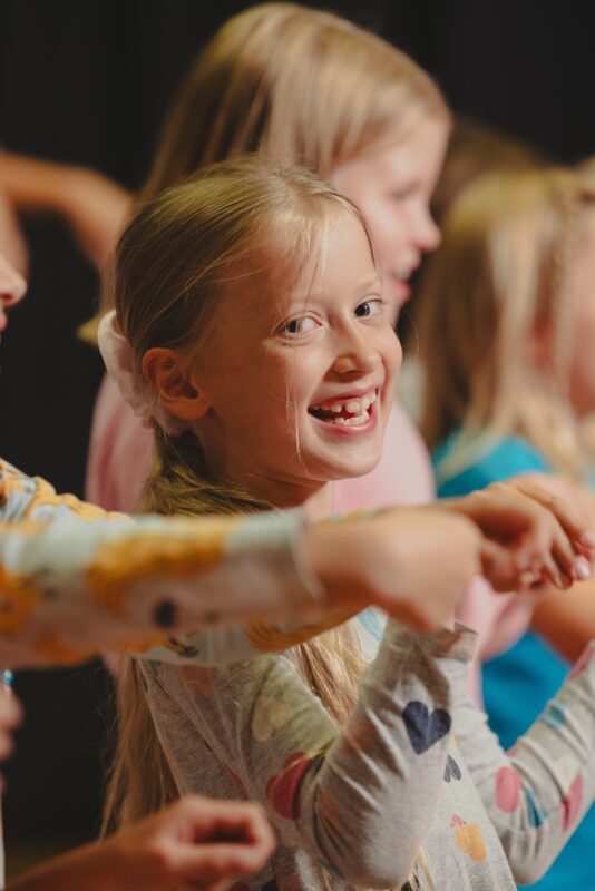 Children participating in activities